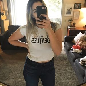 Cotton On Beatles T-shirt grey-white